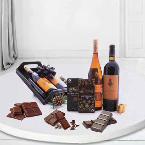 Wine And Chocolate Combination-Perfect Birthday Gifts