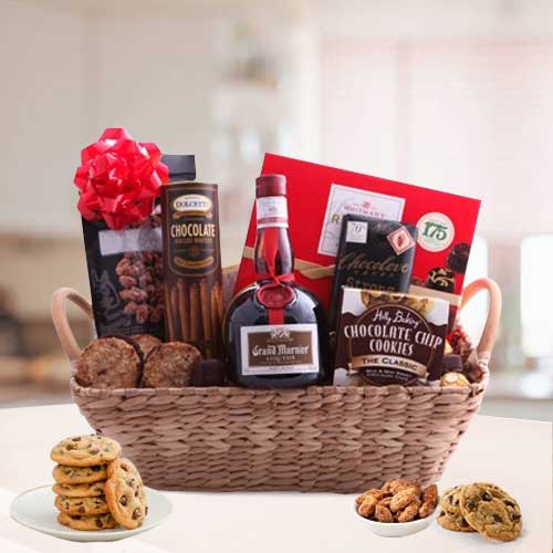 Grand Delight Hamper-Total Wine Gift Baskets Send To Japan