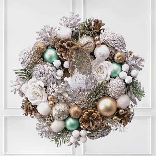 Christmas Colorful Wreath-Send Flowers On Christmas Eve To Tokyo