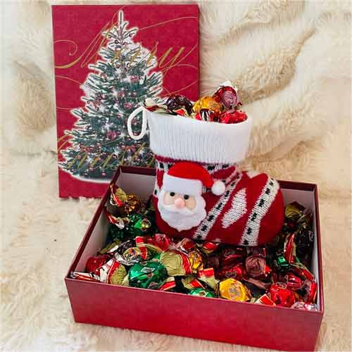 Christmas Boot With Assorted Chocolates-Cheap Holiday Gifts For Kids