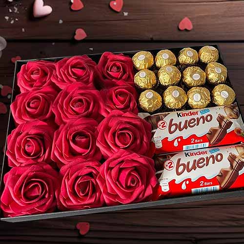 - Rose And Chocolates For Valentine’s Day Delivery