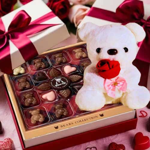 - Cute Teddy And Chocolate Gift Sets For Valentine’s Day Online