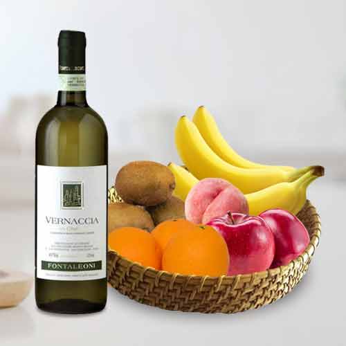 Fruit And Wine Hampers-Apology Gift Baskets For Him