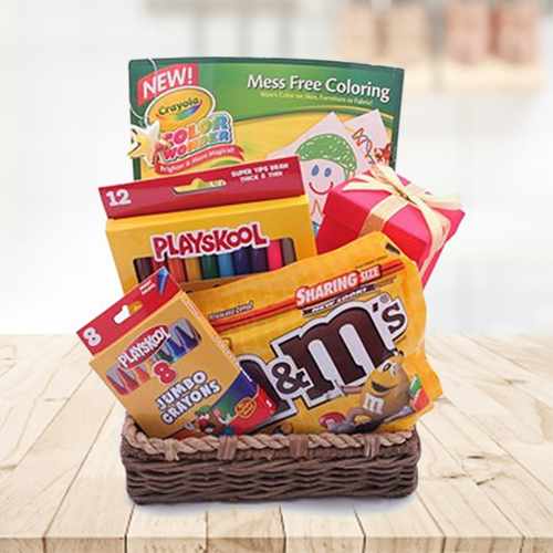 Wonder And Joy Kids Basket - M&M Chocolate Delivery Japan